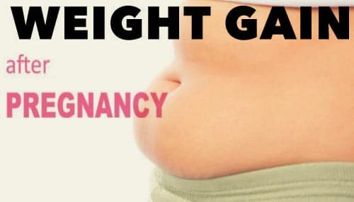 females gain weight after pregnancy
